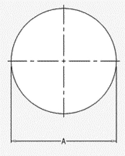 Line Diagram - Self Adhesive Flange Protectors -Raised Face