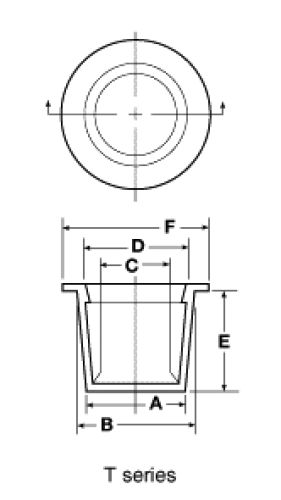 Line Diagram - Tapered Caps and Plugs