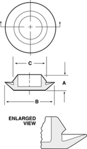 Line Diagram - Button Plugs with Flush-Type Heads
