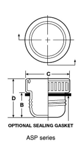 Line Diagram - Threaded Aluminum Plugs