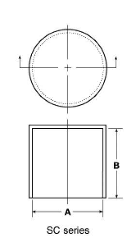 Line Diagram - Sleeve Caps for Tube Ends