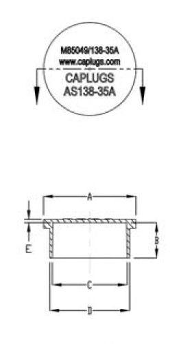 Line Diagram - AS138 Electrical Connector Dust Caps
