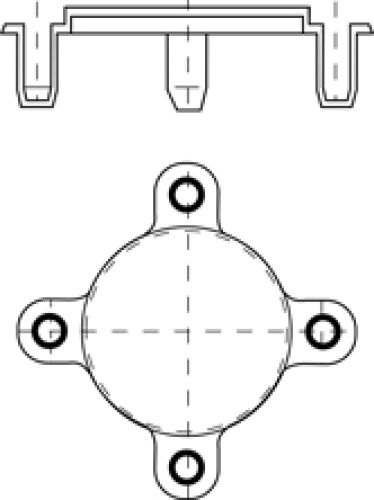 Line Diagram - Stud Hole Flange Protectors