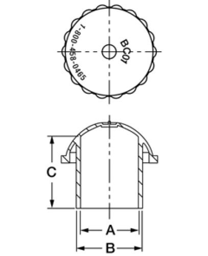 Line Diagram - Cylinder Value Threaded Cap