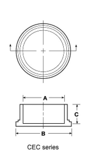 Line Diagram - Conductive Caps for Threaded Connectors